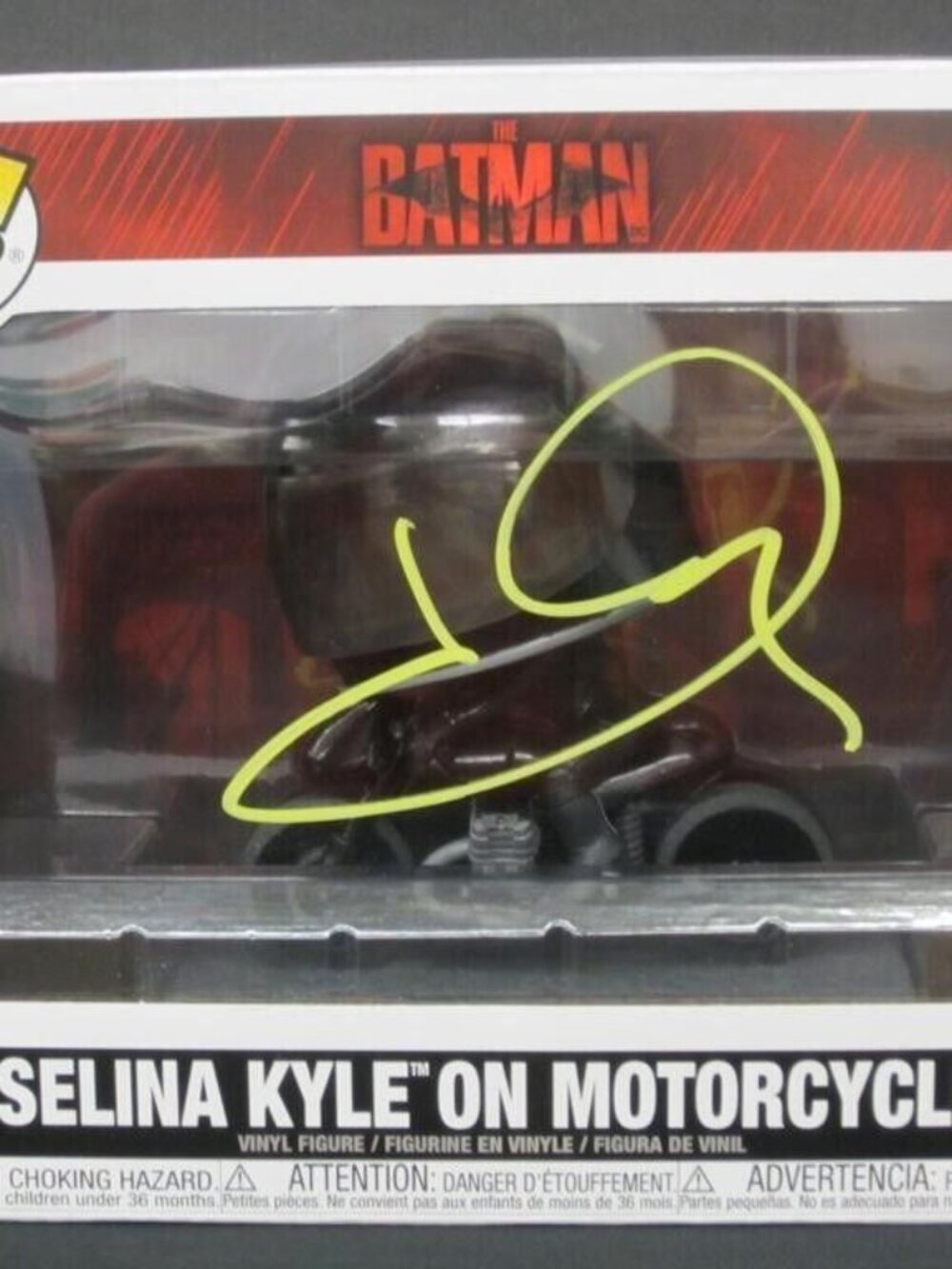 Halle Berry signed Funko Pop! Rides: The Batman - Selina Kyle on Motorcycle #281